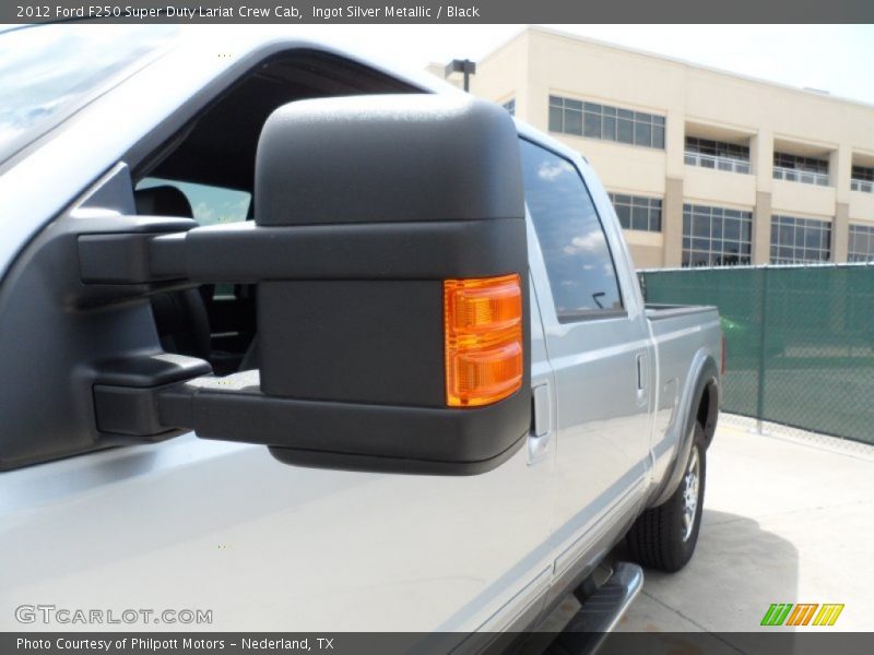 Ingot Silver Metallic / Black 2012 Ford F250 Super Duty Lariat Crew Cab