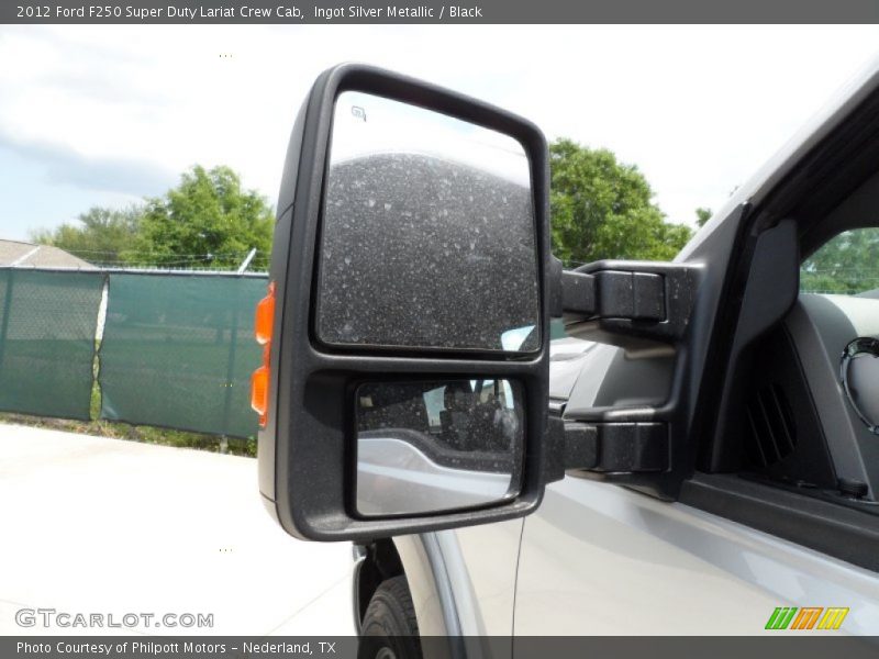 Ingot Silver Metallic / Black 2012 Ford F250 Super Duty Lariat Crew Cab
