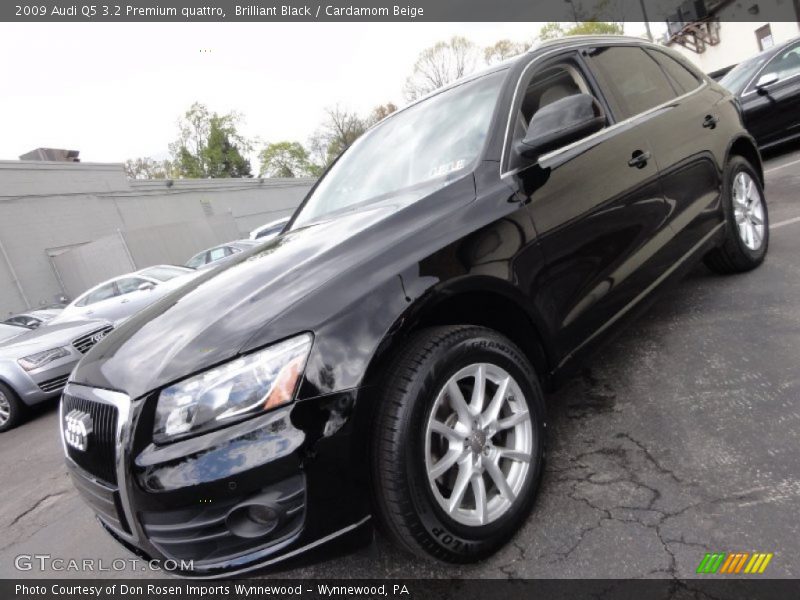 Brilliant Black / Cardamom Beige 2009 Audi Q5 3.2 Premium quattro