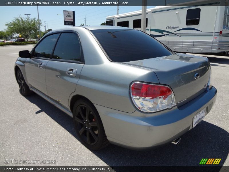Crystal Gray Metallic / Anthracite Black 2007 Subaru Impreza WRX Sedan