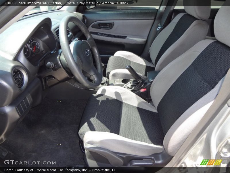 Crystal Gray Metallic / Anthracite Black 2007 Subaru Impreza WRX Sedan