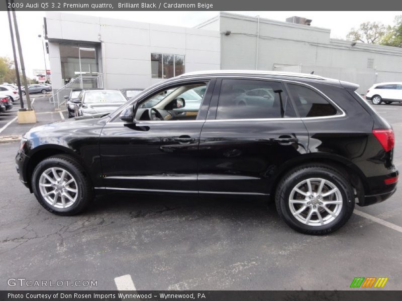 Brilliant Black / Cardamom Beige 2009 Audi Q5 3.2 Premium quattro