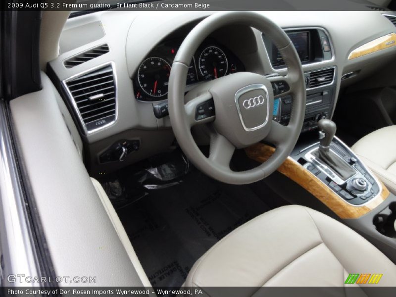 Brilliant Black / Cardamom Beige 2009 Audi Q5 3.2 Premium quattro
