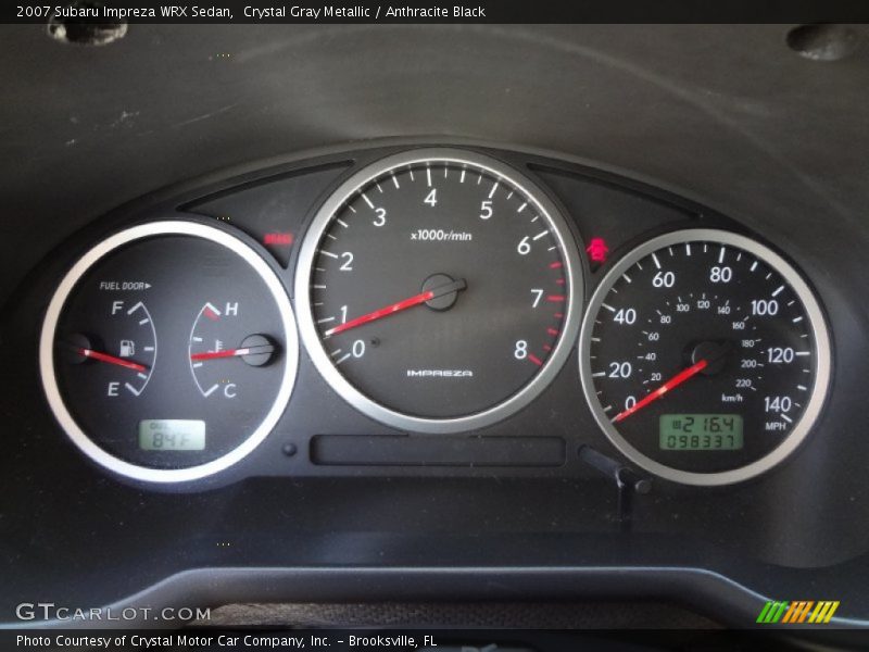  2007 Impreza WRX Sedan WRX Sedan Gauges