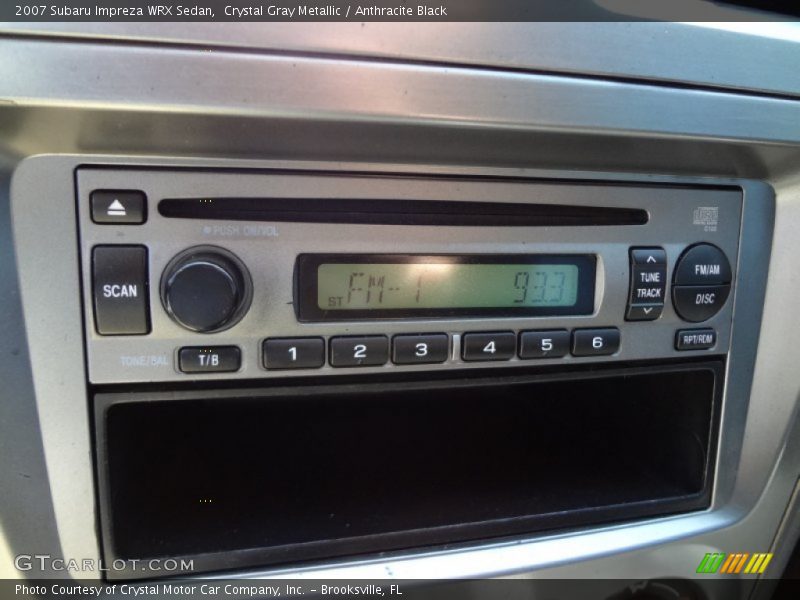 Audio System of 2007 Impreza WRX Sedan