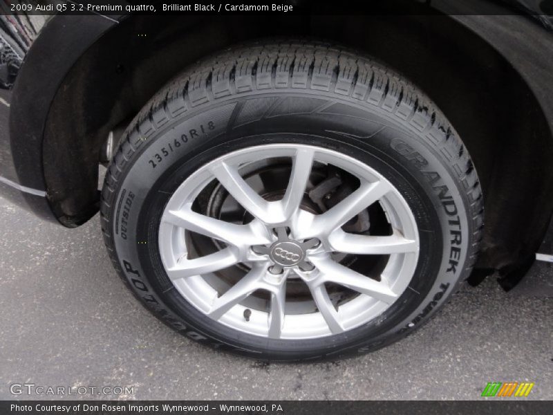 Brilliant Black / Cardamom Beige 2009 Audi Q5 3.2 Premium quattro