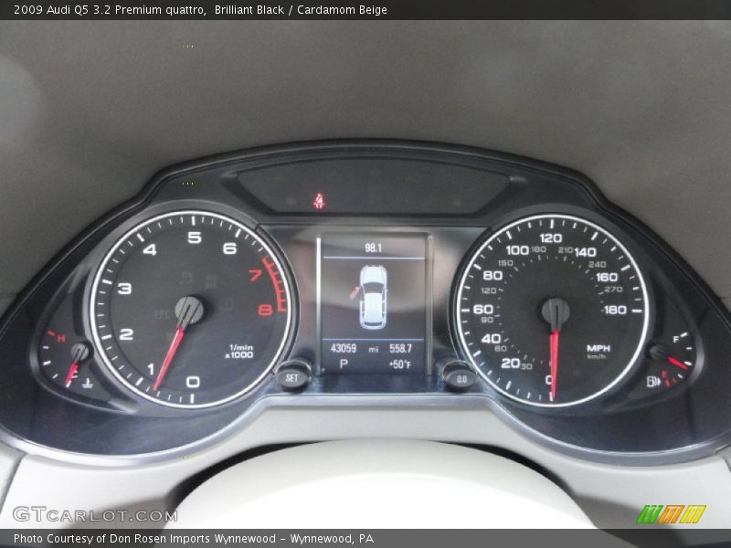 Brilliant Black / Cardamom Beige 2009 Audi Q5 3.2 Premium quattro