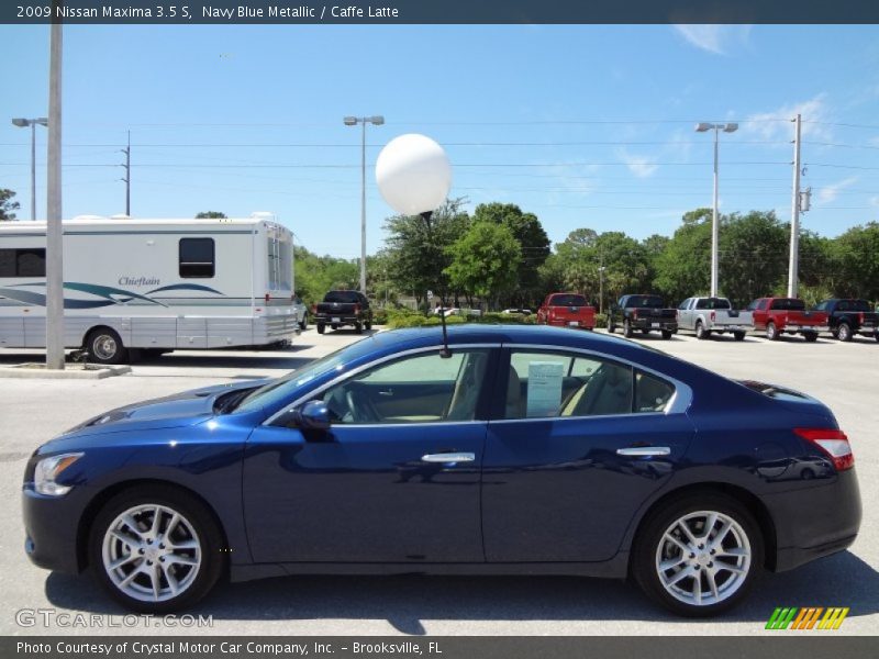 Navy Blue Metallic / Caffe Latte 2009 Nissan Maxima 3.5 S