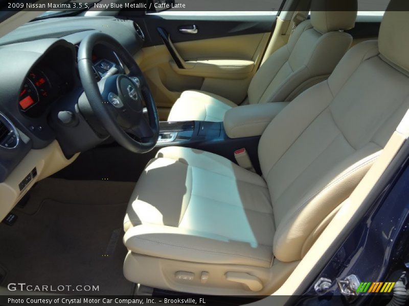 Navy Blue Metallic / Caffe Latte 2009 Nissan Maxima 3.5 S