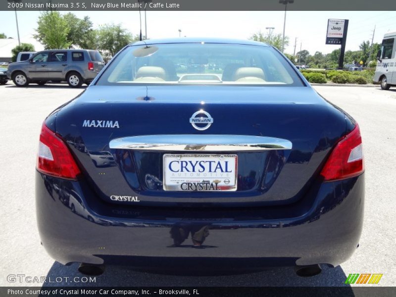 Navy Blue Metallic / Caffe Latte 2009 Nissan Maxima 3.5 S