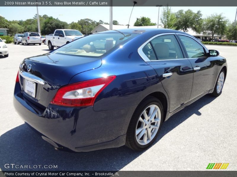 Navy Blue Metallic / Caffe Latte 2009 Nissan Maxima 3.5 S