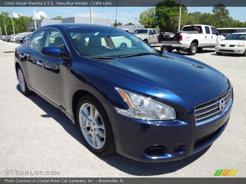 Navy Blue Metallic / Caffe Latte 2009 Nissan Maxima 3.5 S