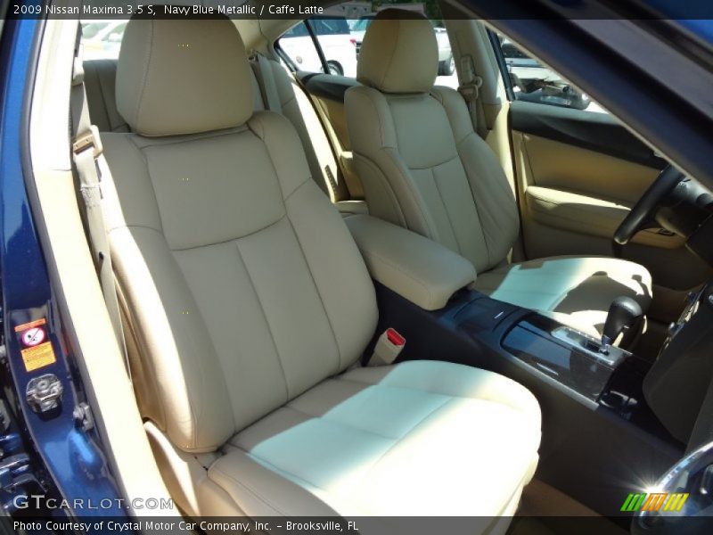 Navy Blue Metallic / Caffe Latte 2009 Nissan Maxima 3.5 S