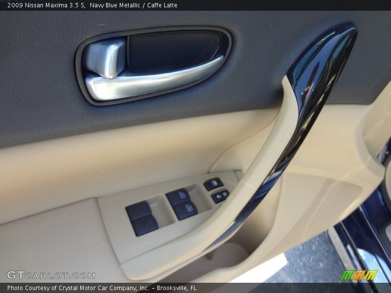 Navy Blue Metallic / Caffe Latte 2009 Nissan Maxima 3.5 S