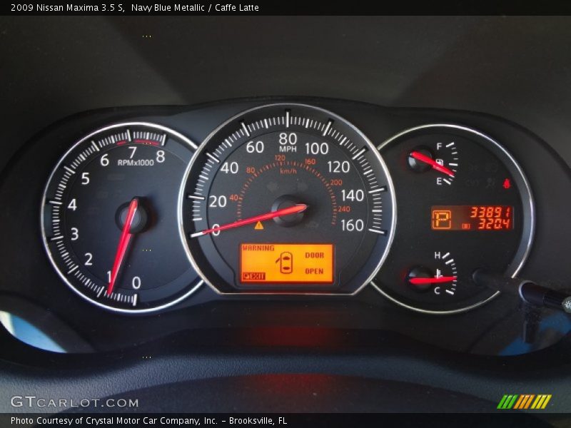 Navy Blue Metallic / Caffe Latte 2009 Nissan Maxima 3.5 S