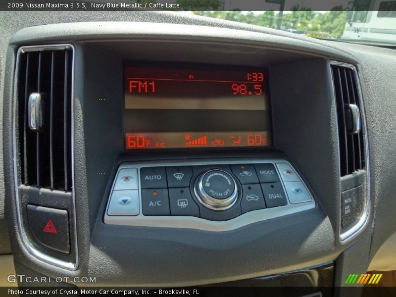 Navy Blue Metallic / Caffe Latte 2009 Nissan Maxima 3.5 S