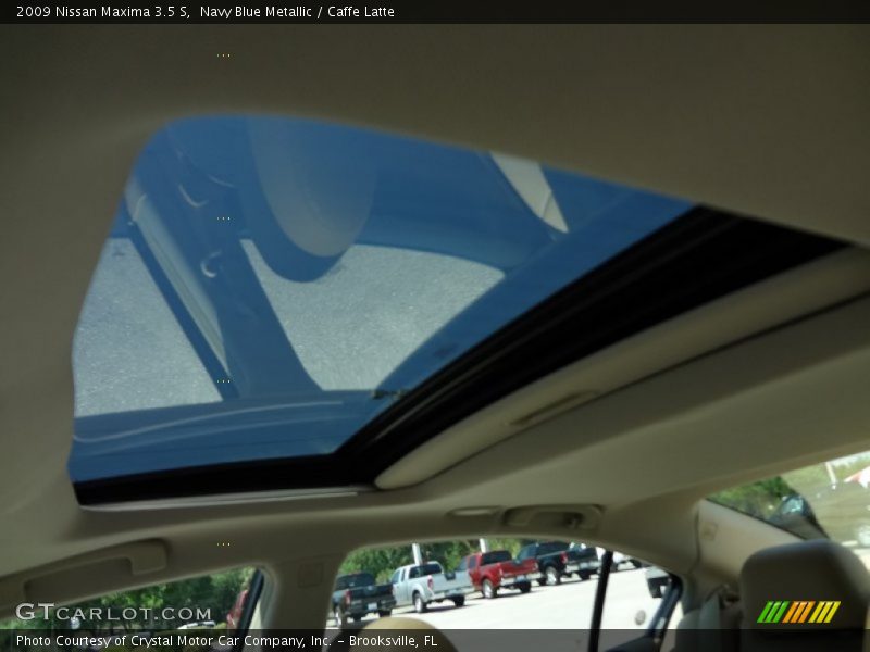 Navy Blue Metallic / Caffe Latte 2009 Nissan Maxima 3.5 S
