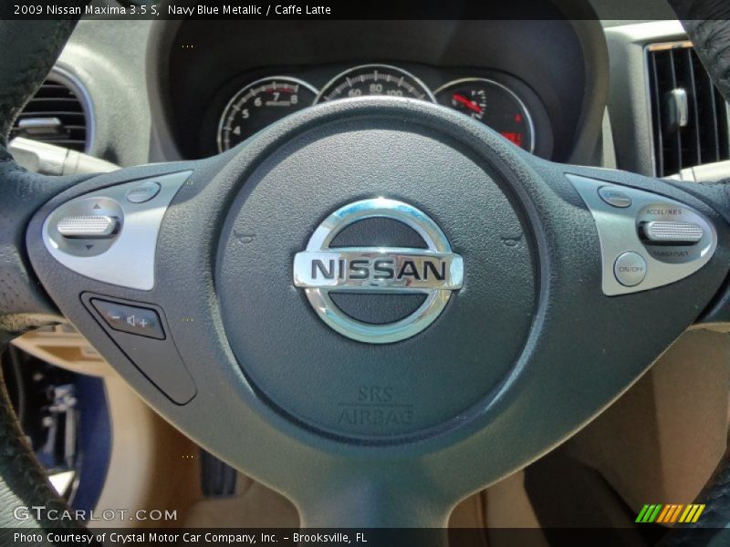 Navy Blue Metallic / Caffe Latte 2009 Nissan Maxima 3.5 S