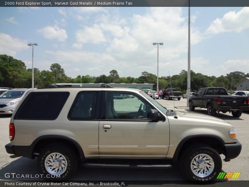 Harvest Gold Metallic / Medium Prairie Tan 2000 Ford Explorer Sport