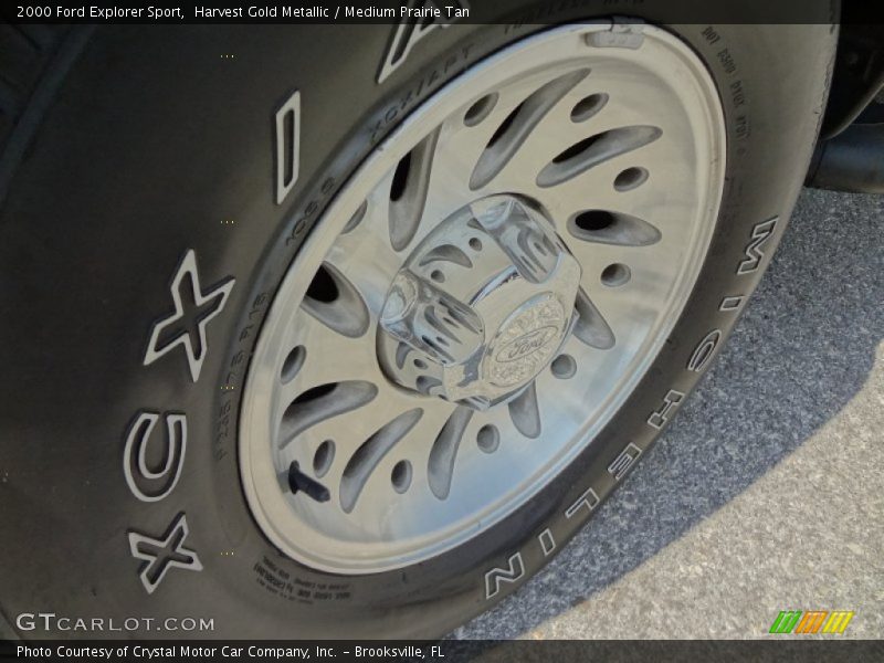 Harvest Gold Metallic / Medium Prairie Tan 2000 Ford Explorer Sport