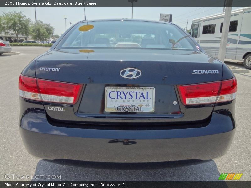 Deepwater Blue / Beige 2006 Hyundai Sonata GL