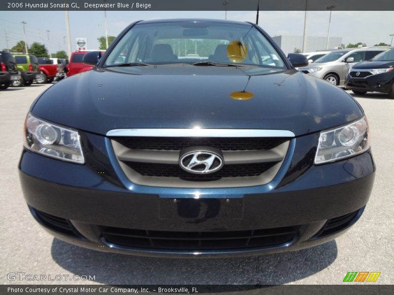 Deepwater Blue / Beige 2006 Hyundai Sonata GL