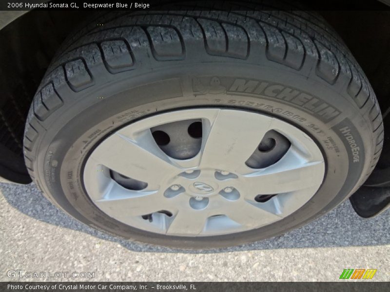 Deepwater Blue / Beige 2006 Hyundai Sonata GL