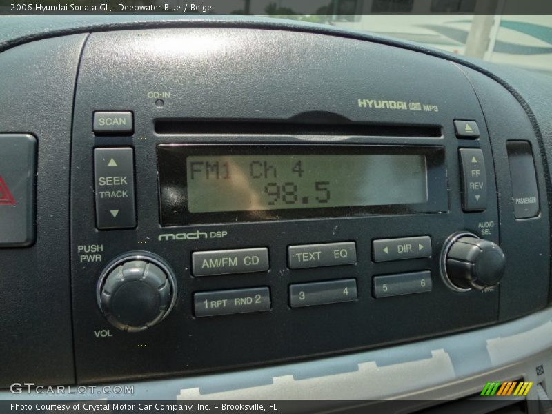 Deepwater Blue / Beige 2006 Hyundai Sonata GL