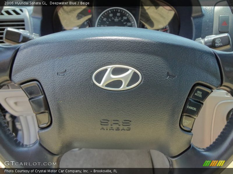 Deepwater Blue / Beige 2006 Hyundai Sonata GL