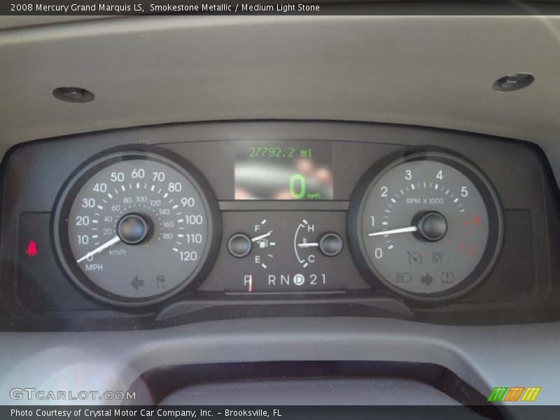 Smokestone Metallic / Medium Light Stone 2008 Mercury Grand Marquis LS