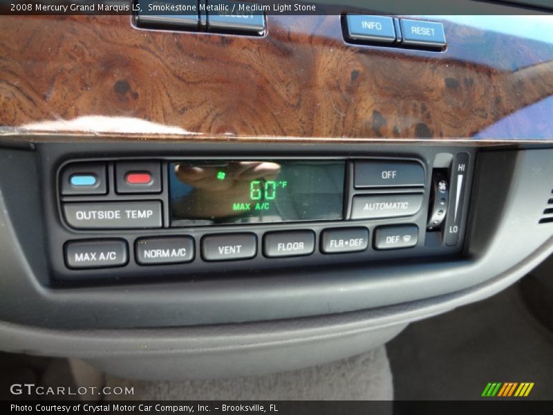 Smokestone Metallic / Medium Light Stone 2008 Mercury Grand Marquis LS