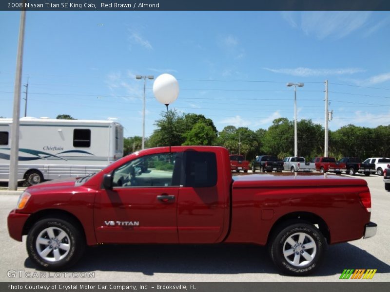 Red Brawn / Almond 2008 Nissan Titan SE King Cab