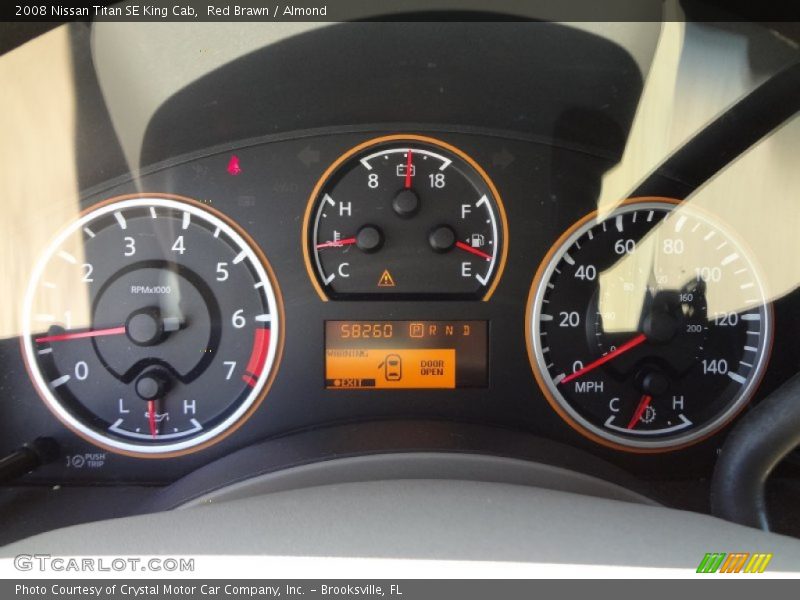 Red Brawn / Almond 2008 Nissan Titan SE King Cab