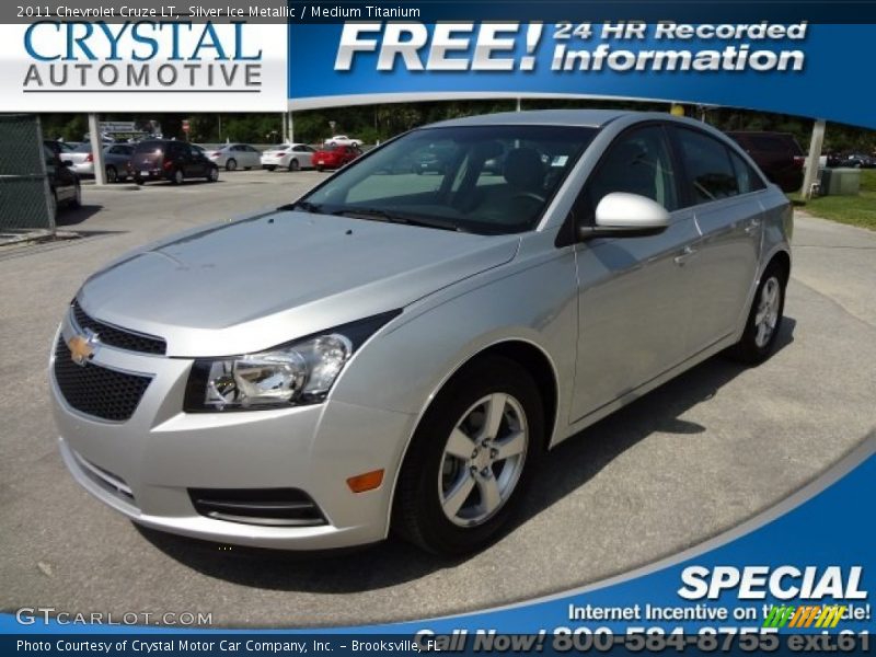 Silver Ice Metallic / Medium Titanium 2011 Chevrolet Cruze LT