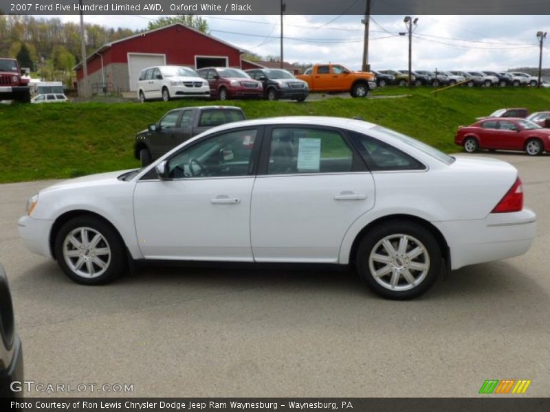 Oxford White / Black 2007 Ford Five Hundred Limited AWD