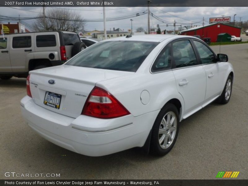 Oxford White / Black 2007 Ford Five Hundred Limited AWD