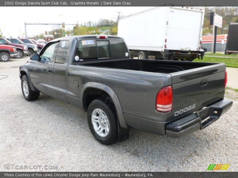 Graphite Metallic / Dark Slate Gray 2002 Dodge Dakota Sport Club Cab