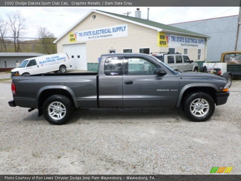 Graphite Metallic / Dark Slate Gray 2002 Dodge Dakota Sport Club Cab