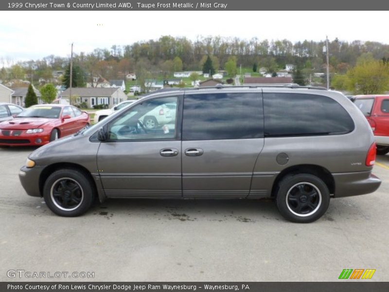 Taupe Frost Metallic / Mist Gray 1999 Chrysler Town & Country Limited AWD