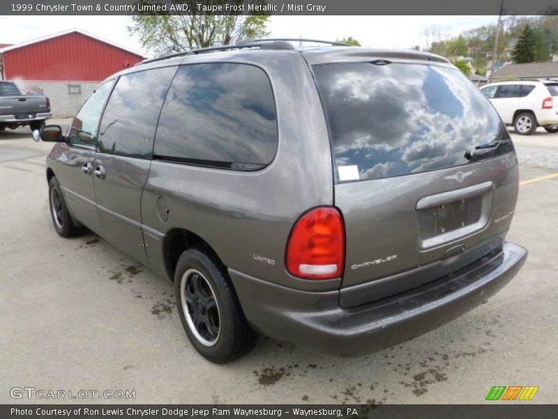 Taupe Frost Metallic / Mist Gray 1999 Chrysler Town & Country Limited AWD