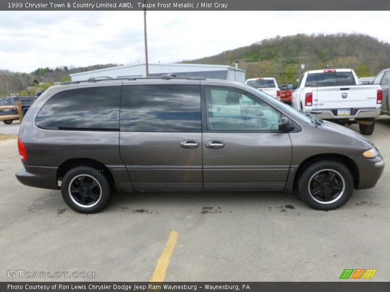 Taupe Frost Metallic / Mist Gray 1999 Chrysler Town & Country Limited AWD