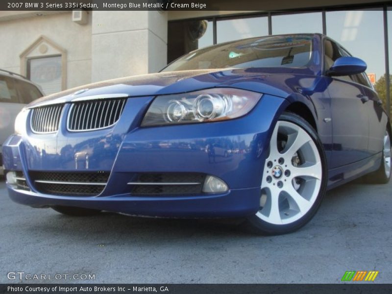 Montego Blue Metallic / Cream Beige 2007 BMW 3 Series 335i Sedan