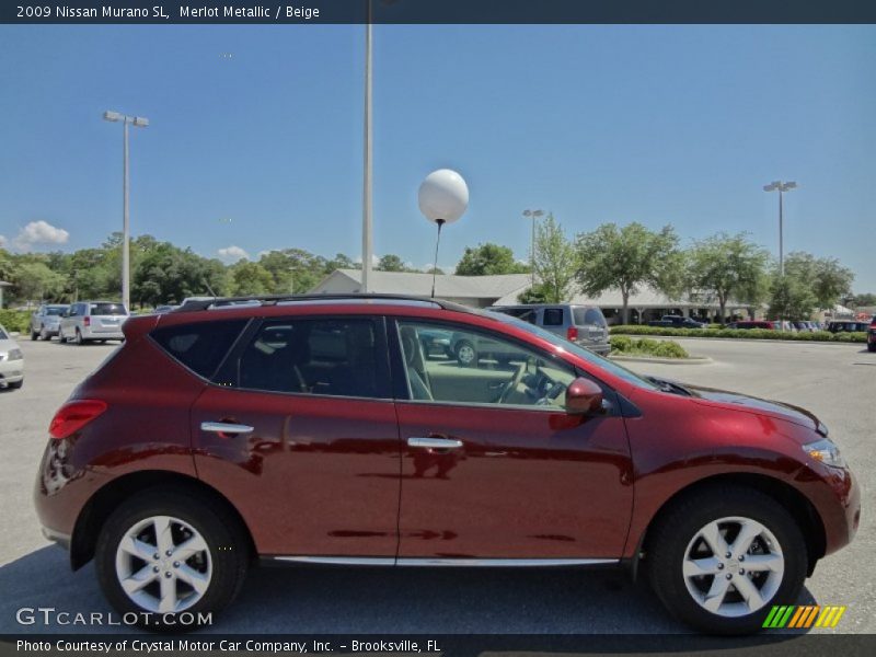 Merlot Metallic / Beige 2009 Nissan Murano SL