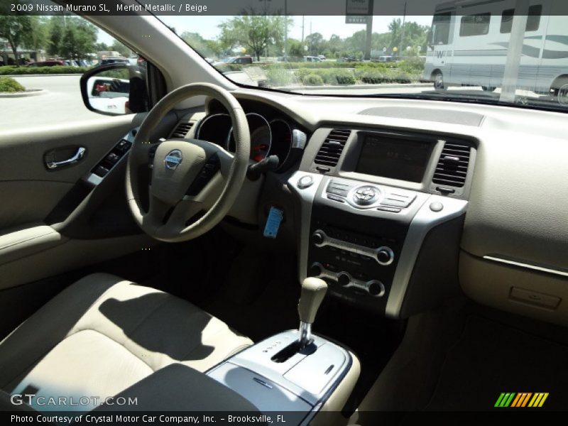 Merlot Metallic / Beige 2009 Nissan Murano SL