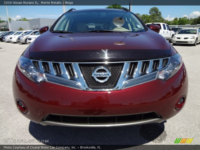 Merlot Metallic / Beige 2009 Nissan Murano SL