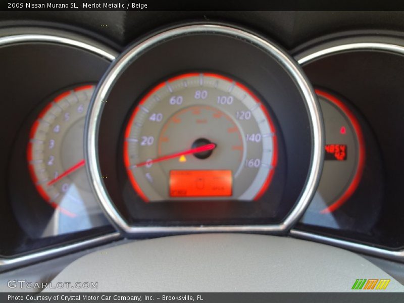 Merlot Metallic / Beige 2009 Nissan Murano SL