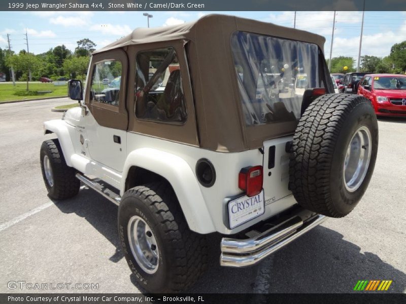 Stone White / Camel/Dark Green 1999 Jeep Wrangler Sahara 4x4