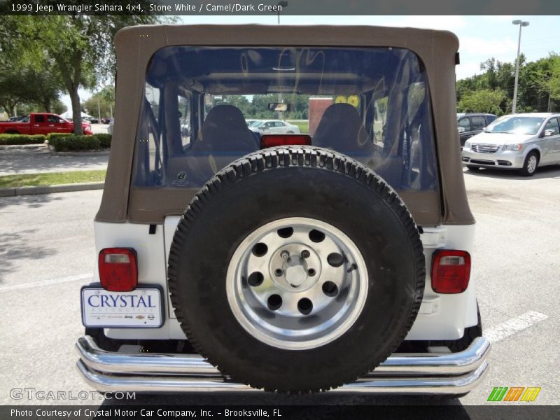 Stone White / Camel/Dark Green 1999 Jeep Wrangler Sahara 4x4