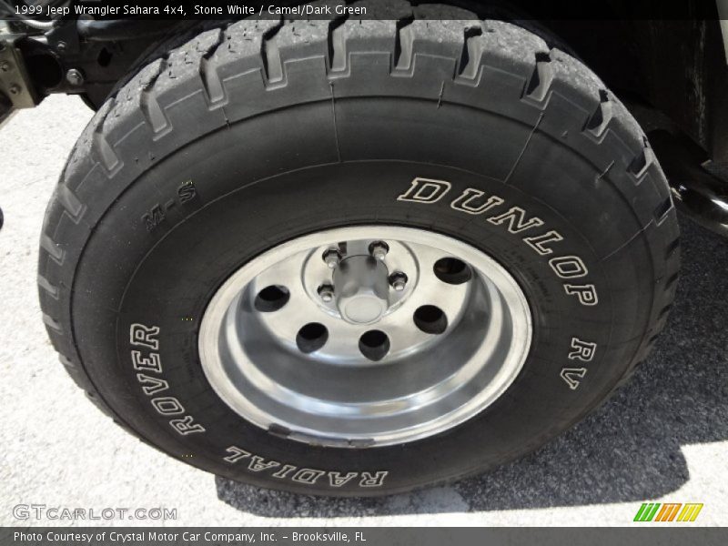Stone White / Camel/Dark Green 1999 Jeep Wrangler Sahara 4x4