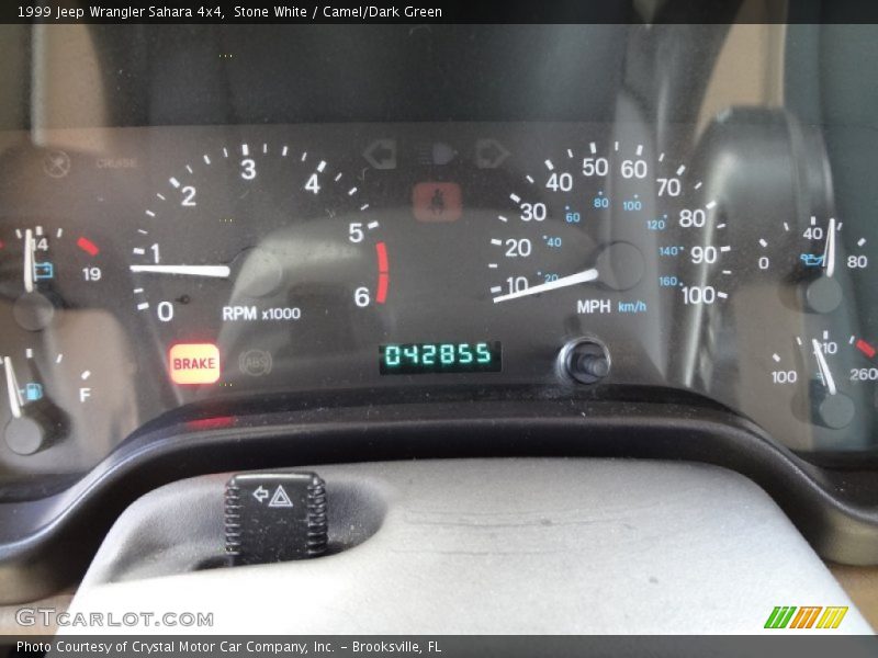 Stone White / Camel/Dark Green 1999 Jeep Wrangler Sahara 4x4
